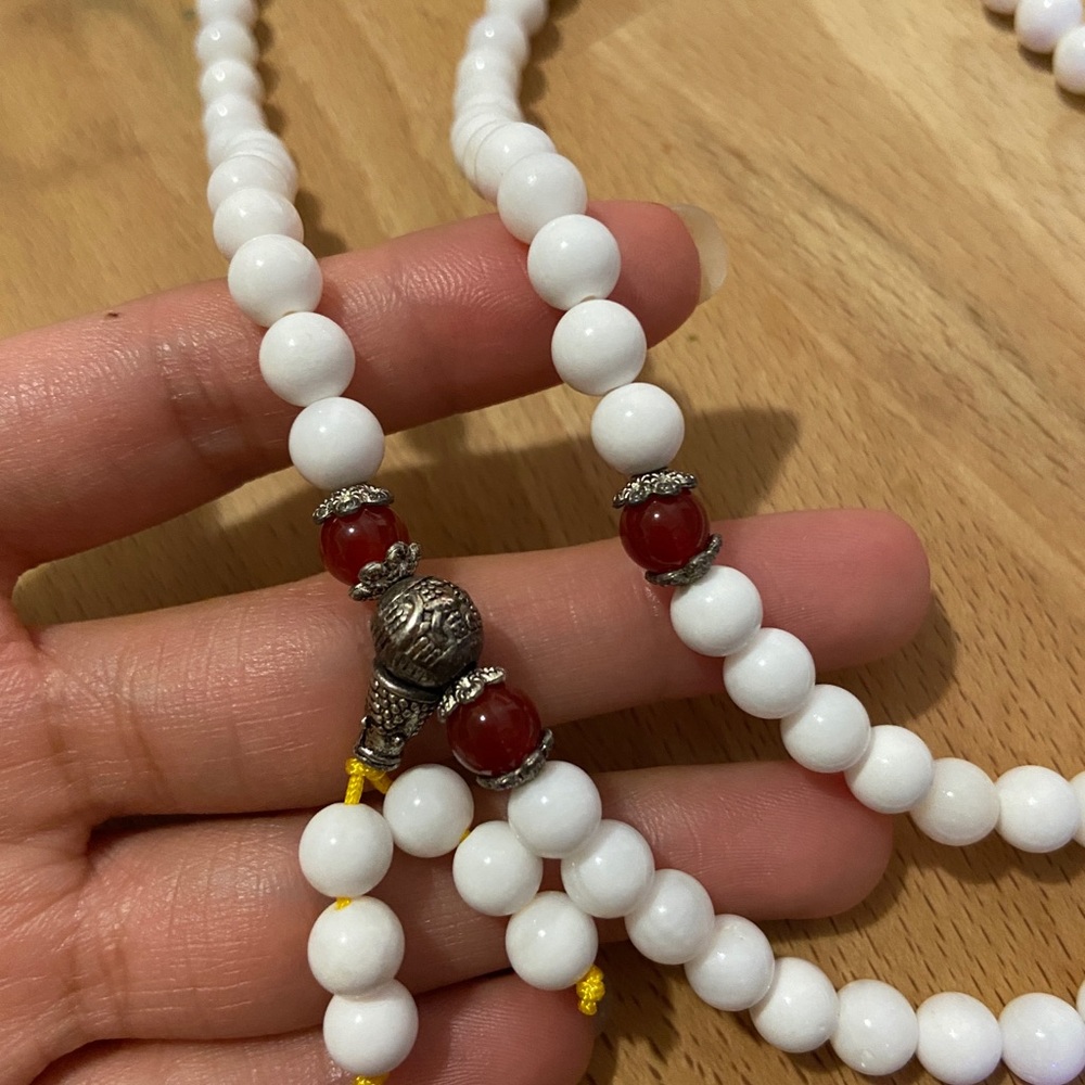 Tibetan Naga Shell 108 Bead Mala